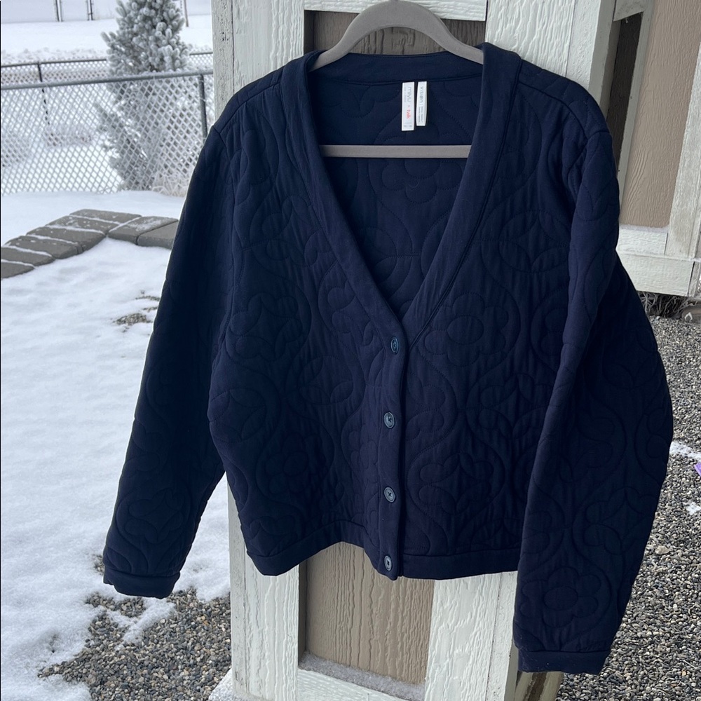 Miiyu x twik Quilted Navy Blue Jacket XL - Picture 12 of 12